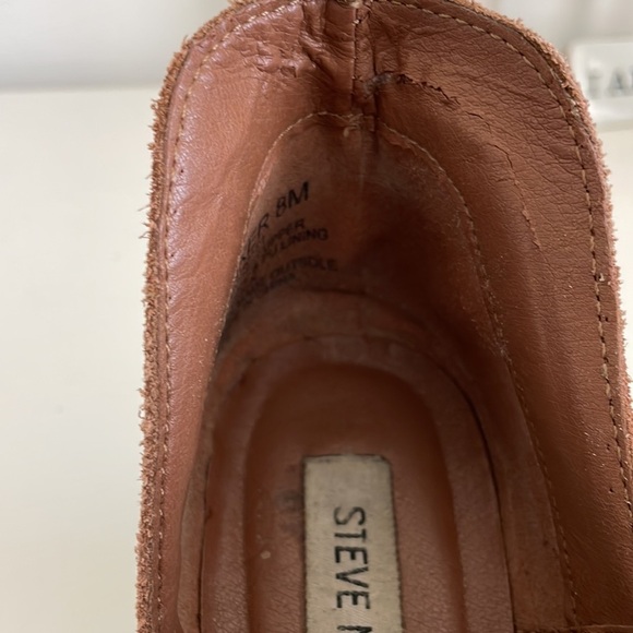 Steve Madden Women’s Brown Suede Pull-On Almond Toed Bootie - 3.5” Heel - Size 8 - Picture 9 of 10